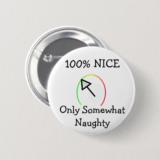 Naughty oder Nice Button (Vorne & Hinten)