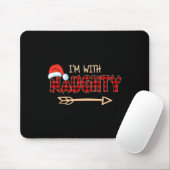 Naughty oder Nice Christmas Couple bin ich mit Nau Mousepad (Mit Mouse)