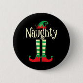 Naughty oder Nice Christmas Couple das schändliche Button (Vorderseite)