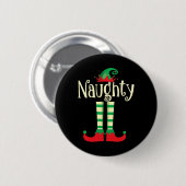 Naughty oder Nice Christmas Couple das schändliche Button (Vorne & Hinten)