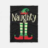 Naughty oder Nice Christmas Couple das schändliche Fleecedecke (Vorderseite)
