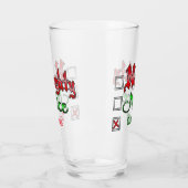 Naughty oder Nice Custom Text Edition Glas (Links)