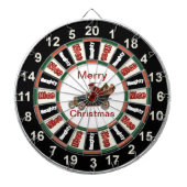 Naughty oder Nice Dart Board Santa Dartscheibe (vorne)
