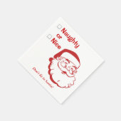 Naughty oder Nice Don't liie to Weihnachten des We Serviette (Ecke)