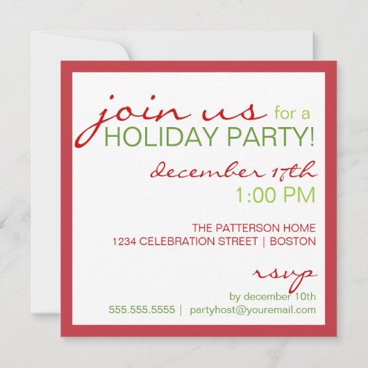 Naughty oder Nice Elf Fee Weihnachtsfest Party Einladung (Rückseite)