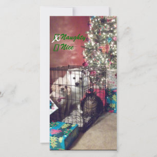Naughty oder Nice Feiertagskarte