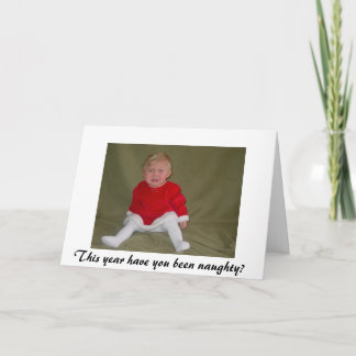 Naughty oder Nice? Feiertagskarte