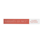Naughty oder Nice Funny Funny Christmas Wrap Addre (Person)