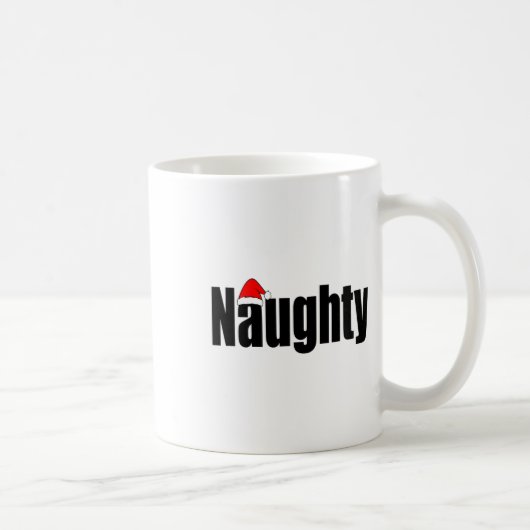 Naughty oder Nice Funny Matching Weihnachtsfamilie Kaffeetasse (Rechts)