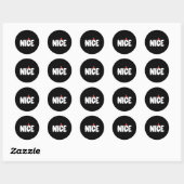 Naughty oder Nice Funny Matching Weihnachtsfamilie Runder Aufkleber (Blatt)