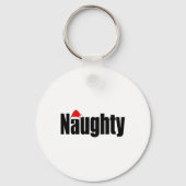 Naughty oder Nice Funny Matching Weihnachtsfamilie Schlüsselanhänger (Vorderseite)
