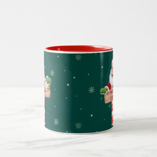 Naughty oder Nice Funny Weihnachtsgeschenk Tasse (Mittel)