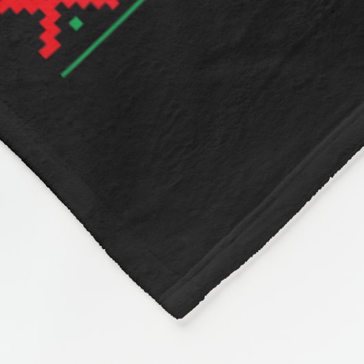 Naughty oder Nice Funny wurde ein Versuch gemacht Fleecedecke (Ecke)