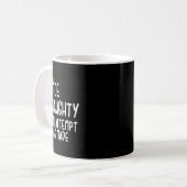 Naughty oder Nice Funny wurde ein Versuch gemacht Kaffeetasse (Vorderseite Links)