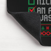 Naughty oder Nice Funny wurde ein Versuch gemacht Mousepad (Ecke)