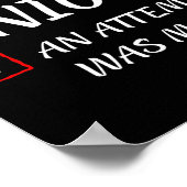 Naughty oder Nice Funny wurde ein Versuch gemacht  Poster (Ecke)