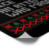 Naughty oder Nice Funny wurde ein Versuch gemacht  Poster (Ecke)