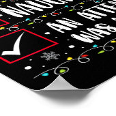 Naughty oder Nice Funny wurde ein Versuch gemacht  Poster (Ecke)