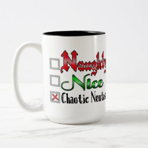 Naughty oder Nice Gamer Edition White Zweifarbige Tasse