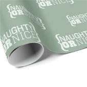 Naughty oder Nice Geschenkpapier (Rolleneckpunkt)