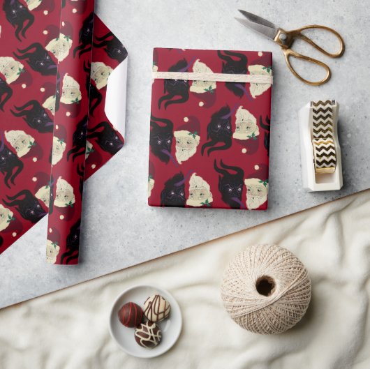 Naughty oder Nice Geschenkpapier (Kunsthandwerk)