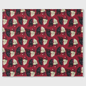 Naughty oder Nice Geschenkpapier (Flach)