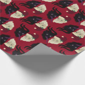 Naughty oder Nice Geschenkpapier (Ecke)