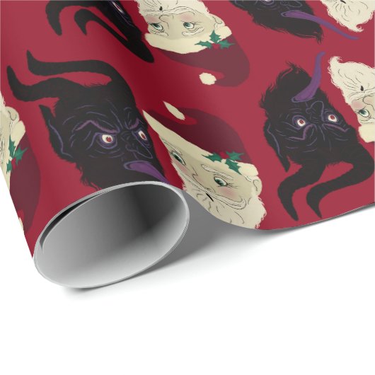 Naughty oder Nice Geschenkpapier (Rolleneckpunkt)