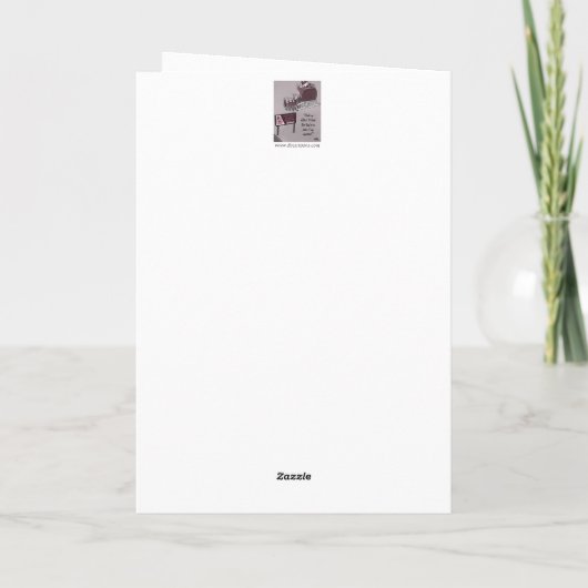 Naughty oder Nice Holiday Folding Card Karte (Rückseite)