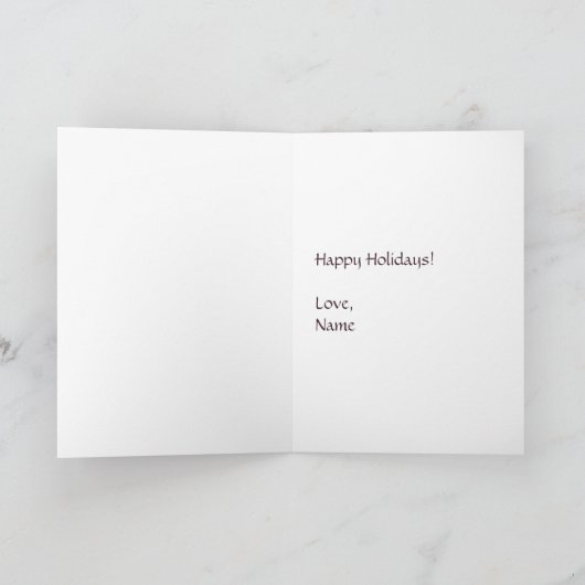 Naughty oder Nice Holiday Folding Card Karte (Innenseite)