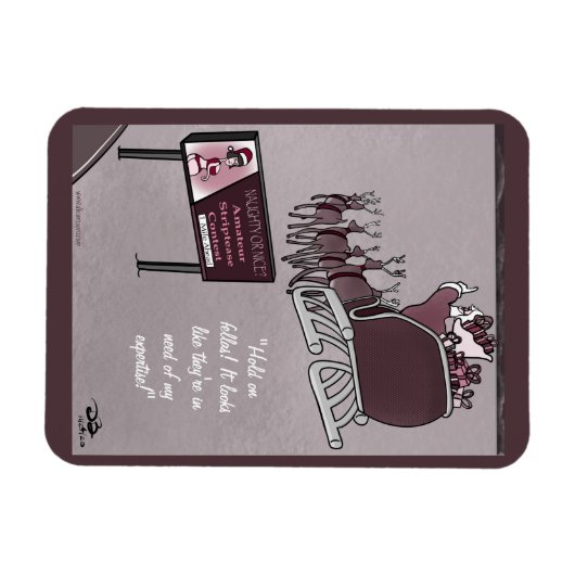 Naughty oder Nice Holiday Magnet (Horizontal)