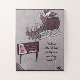 Naughty oder Nice Holiday Oversized Jigsaw Puzzle