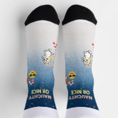 Naughty oder Nice Holiday Socks Funny Geschenke fü Socken (Oben)