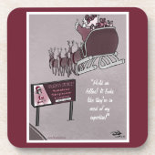 Naughty oder Nice Holiday Untersetzer (Vorderseite)