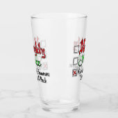 Naughty oder Nice Ice Hockey Fan Edition Glas (Links)