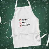 Naughty oder Nice - ich kann es erklären Schürze