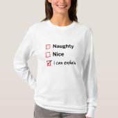 Naughty oder Nice - ich kann es erklären T-Shirt (Vorderseite)