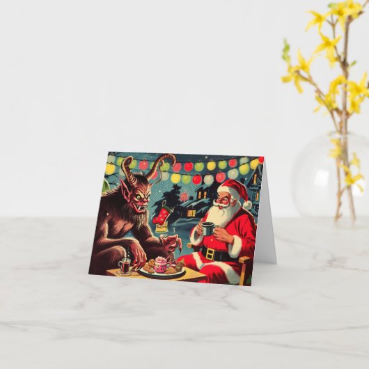 Naughty oder Nice Karte (Gelbe Blume)