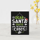 Naughty oder Nice Lieber Weihnachten Sie sind die Karte (Gelbe Blume)
