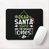 Naughty oder Nice Lieber Weihnachten Sie sind die  Mousepad (Mit Mouse)