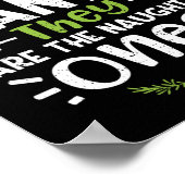 Naughty oder Nice Lieber Weihnachten Sie sind die  Poster (Ecke)