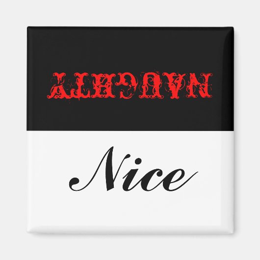 Naughty oder Nice? Magnet (Vorne)