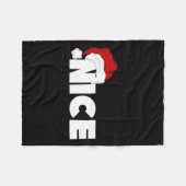 Naughty oder Nice Matching Weihnachten Weihnachten Fleecedecke (Vorderseite (Horizontal))