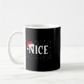 Naughty oder Nice Matching Weihnachtskostüm Kaffeetasse (Links)