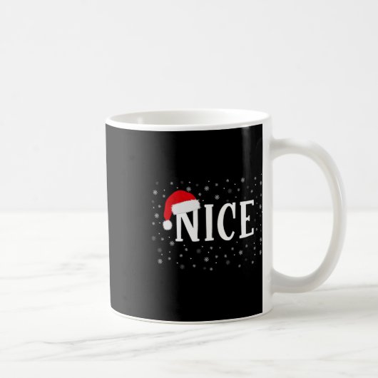 Naughty oder Nice Matching Weihnachtskostüm Kaffeetasse (Rechts)