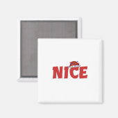 Naughty oder Nice Matching Weihnachtspaare Kostüm Magnet (Vorderseite/Rückseite)