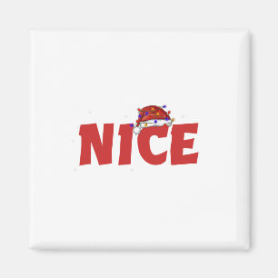 Naughty oder Nice Matching Weihnachtspaare Kostüm Magnet