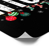 Naughty oder Nice Matching Weihnachtspaare Kostüm Poster (Ecke)