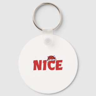 Naughty oder Nice Matching Weihnachtspaare Kostüm Schlüsselanhänger