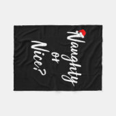 Naughty oder Nice Naughty oder Nice 1 Fleecedecke (Vorderseite (Horizontal))
